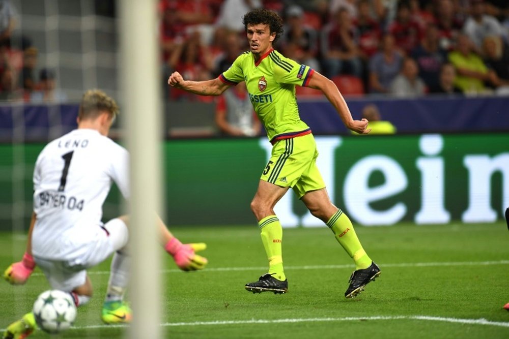 CSKA Moscow's Roman Eremenko has been banned for two years for testing positive for cocaine. AFP