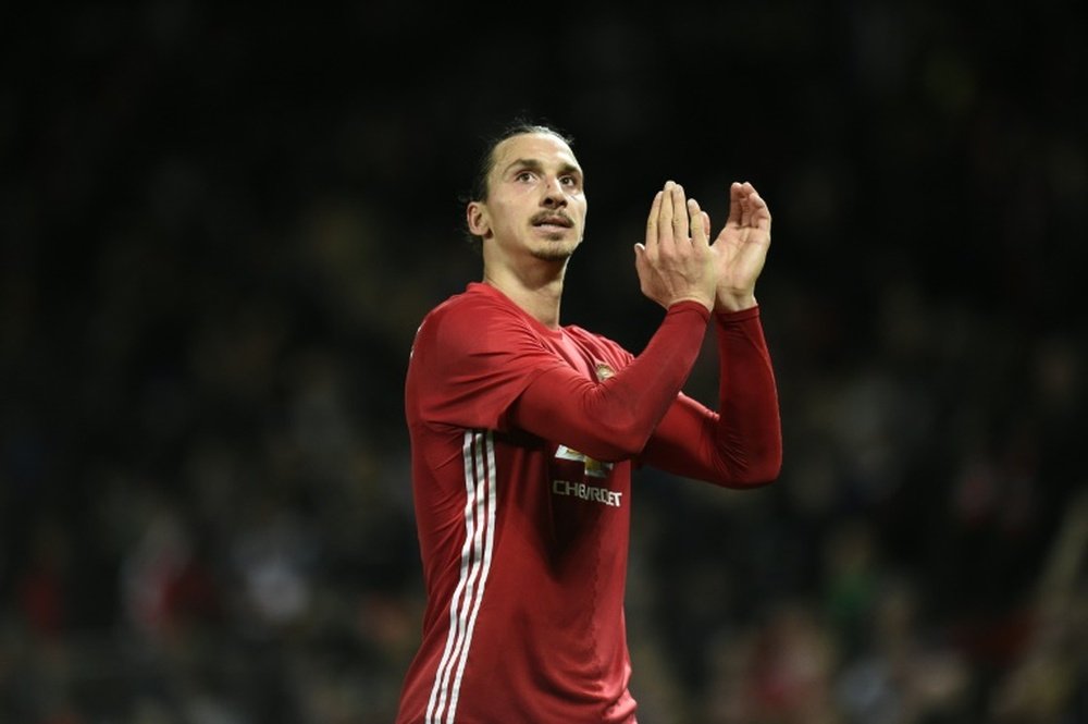 Zlatan will go down in Manchester United history. AFP