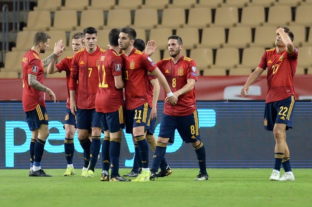 España, sexta del mundo en el ranking de la FIFA. AFP
