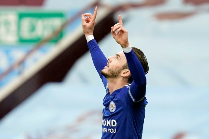 Leicester go second after beating Aston Villa