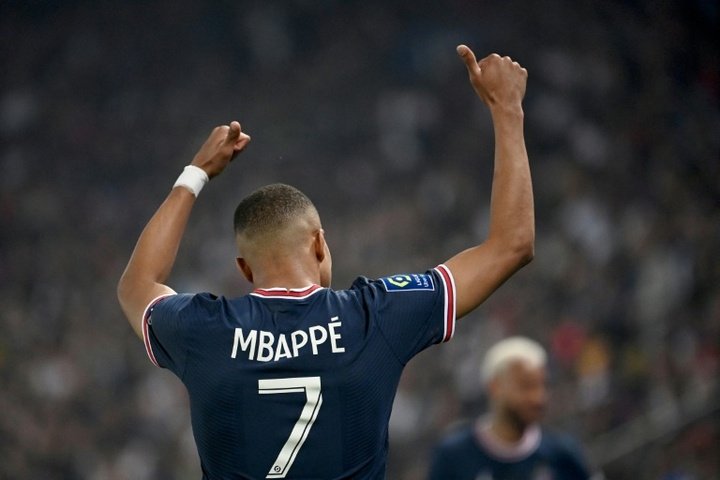 Mbappé tem o foco na Liga dos Campeões.AFP