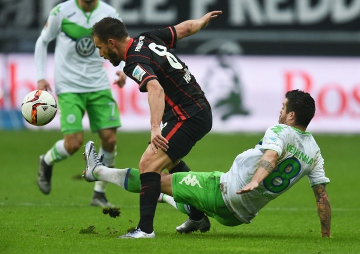 Frankfurt shock Wolfsburg as Meier claims hat-trick