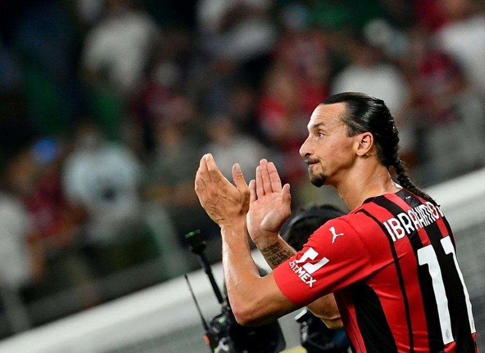 Ibrahimovic habló tras el estreno del Milan en esta Champions. AFP