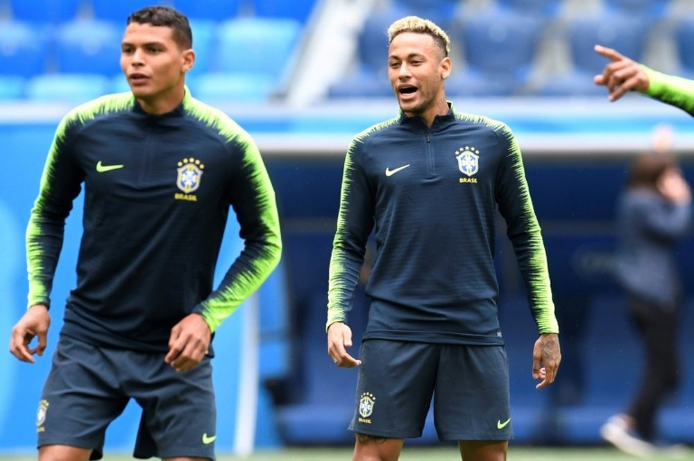 Thiago Silva afirmó que es el turno de Neymar. AFP