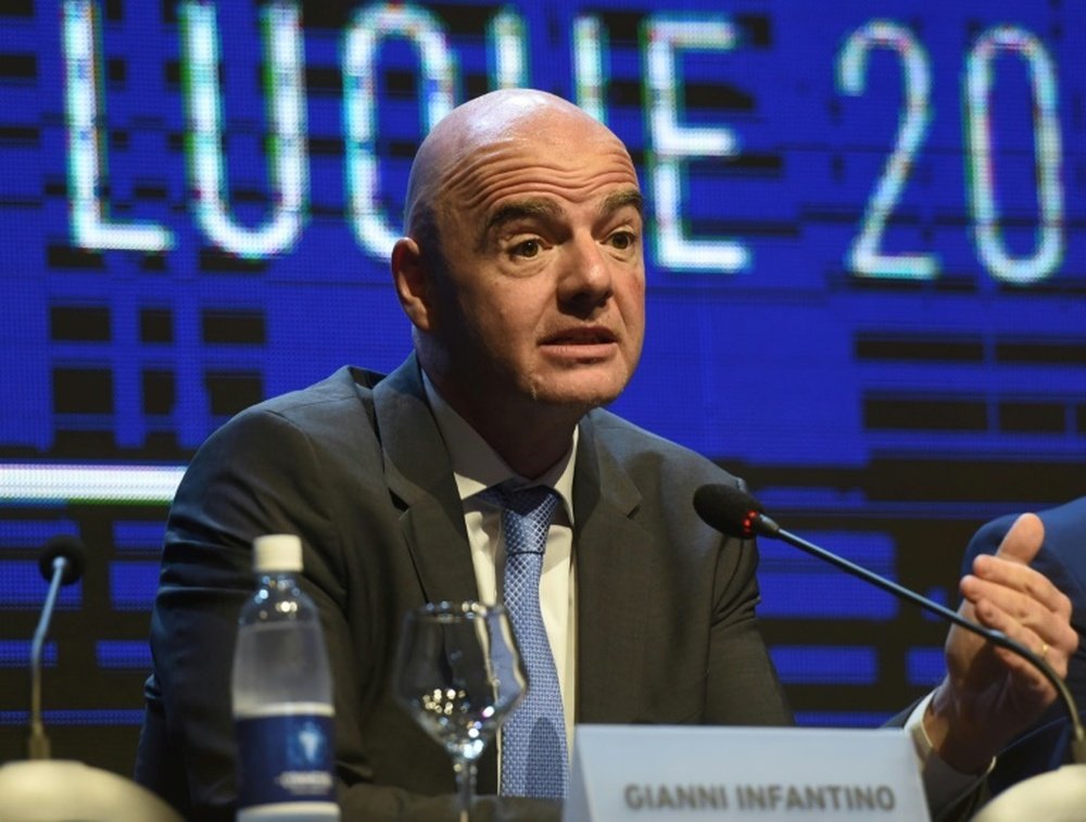 Infantino's proposal will take a backseat until after the World Cup. AFP