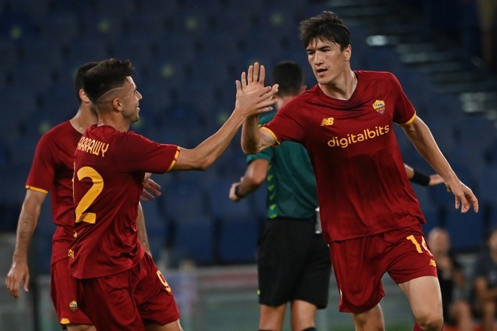 La Roma ganó el partido. AFP