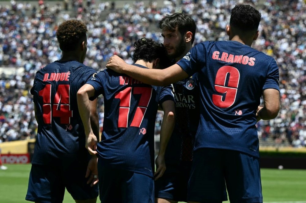 Vitinha extended the lead just before half-time with a composed finish on Sunday. AFP