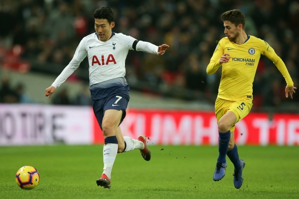 Tottenham defeated Chelsea 3-1 at Wembley in November. AFP