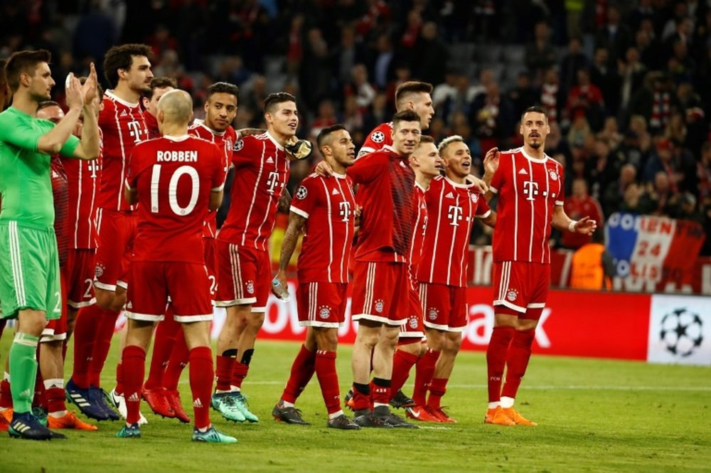 El Bayern, con un partido de trámite en la Bundesliga. AFP