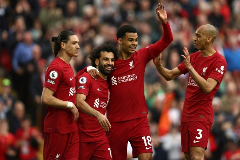 El Liverpool venció por 1-0 al Brentford. AFP