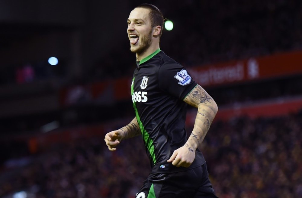 Arnautovic looks set to stay at Stoke City. AFP