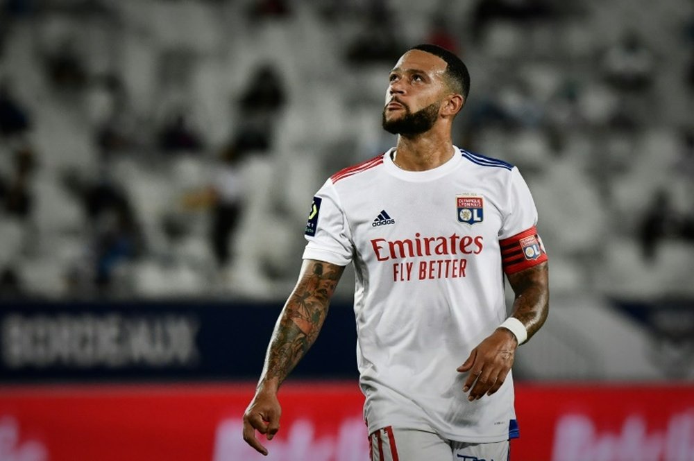 Memphis Depay has been linked with Barcelona. AFP