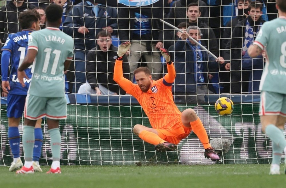 Oblak lamented his side's lack of luck against Real Madrid. AFP