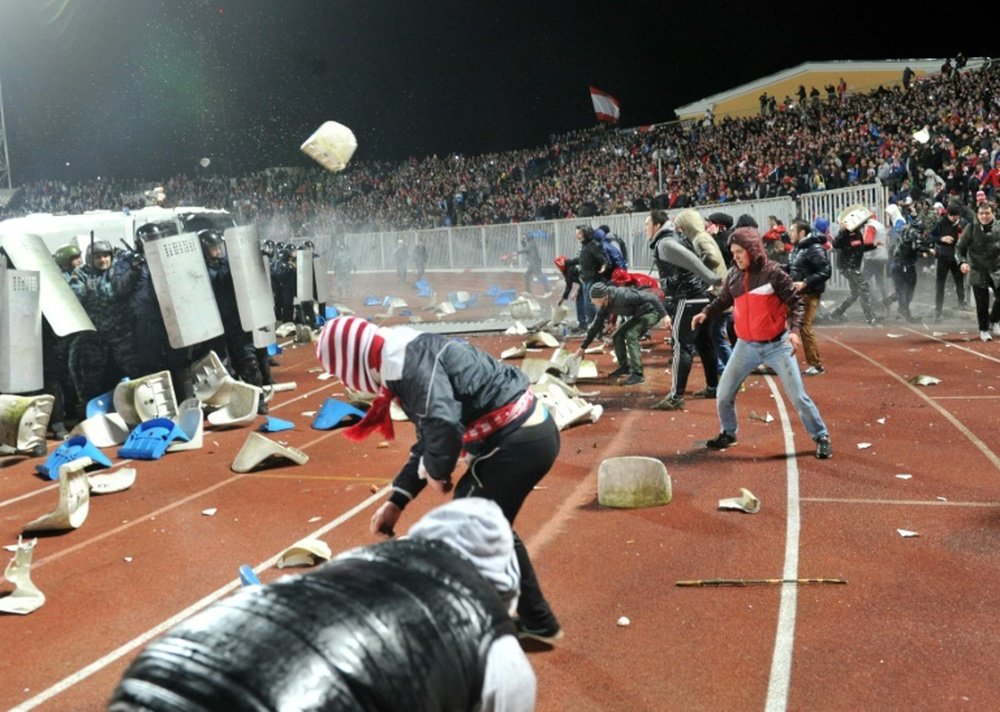 Los aficionados del Spartak se caracterizan por su fuerte temperamento. AFP/Archivo