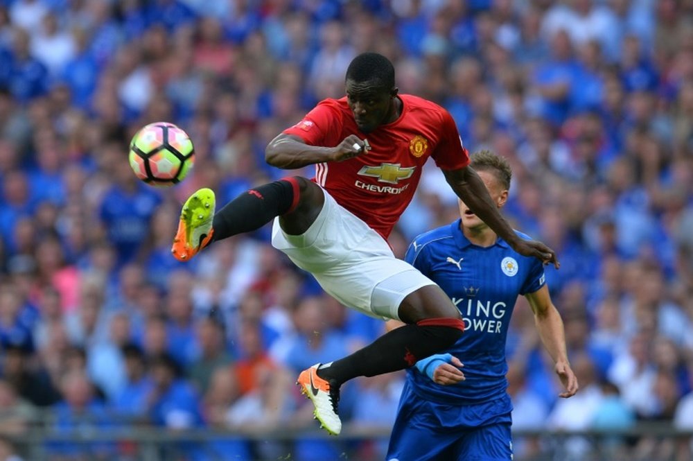 Eric Bailly expects to return within two months after injuring his knee. AFP
