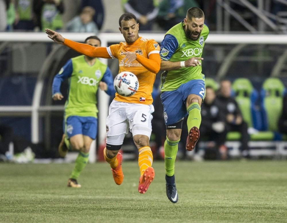 Dempsey scored in Seattle Sounders' 3-0 victory in the second leg against Houston Dynamo. AFP