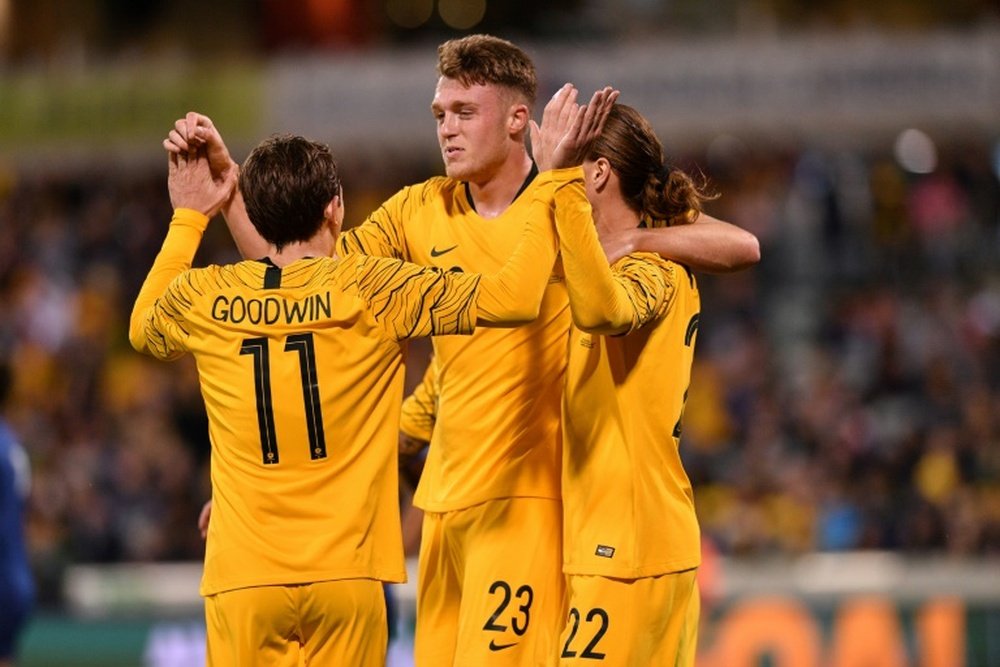 Harry Souttar ya sabe lo que es marcar con la Selección Australiana. AFP