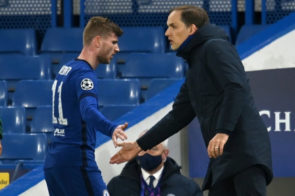 Werner will stay at Chelsea. AFP