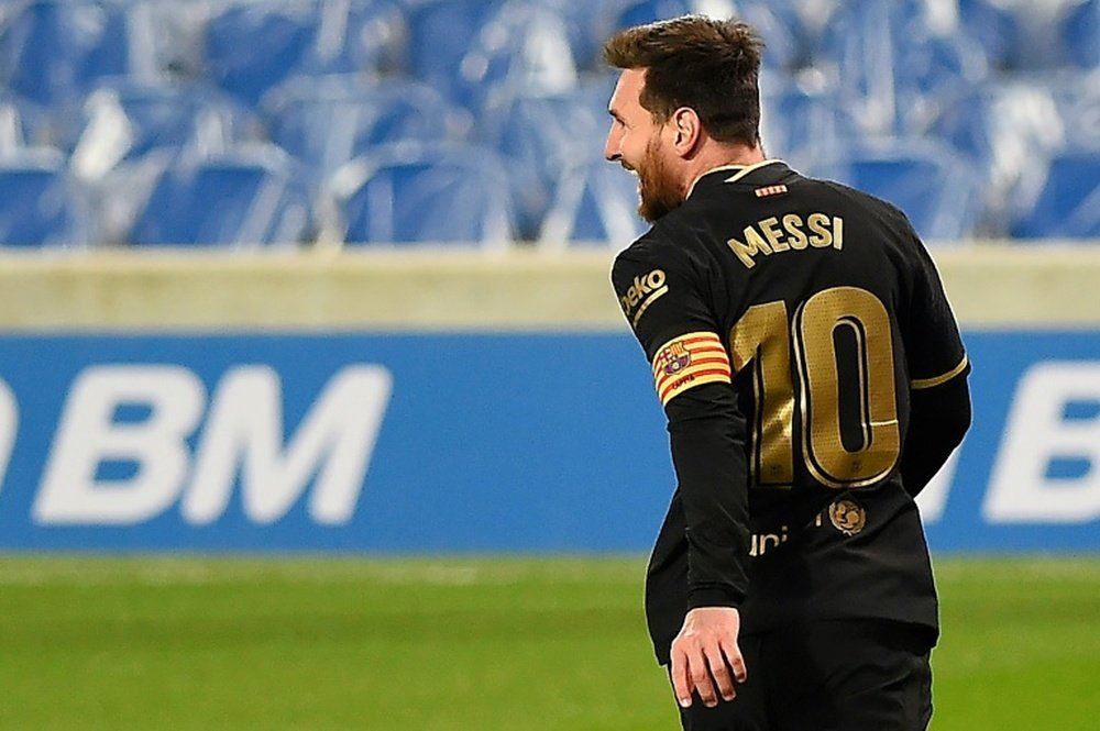 Le Barça négocie avec des sponsors pour le retour de Messi. afp