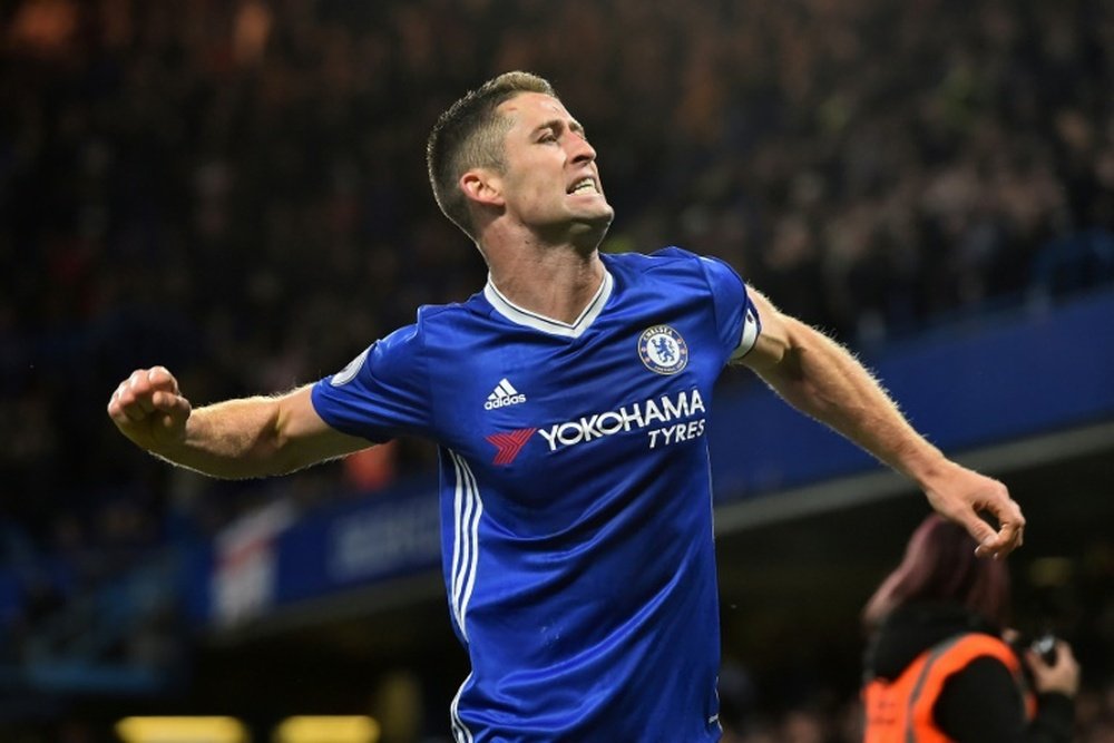 Gary Cahill thinks that the offside rule is totally crazy. AFP