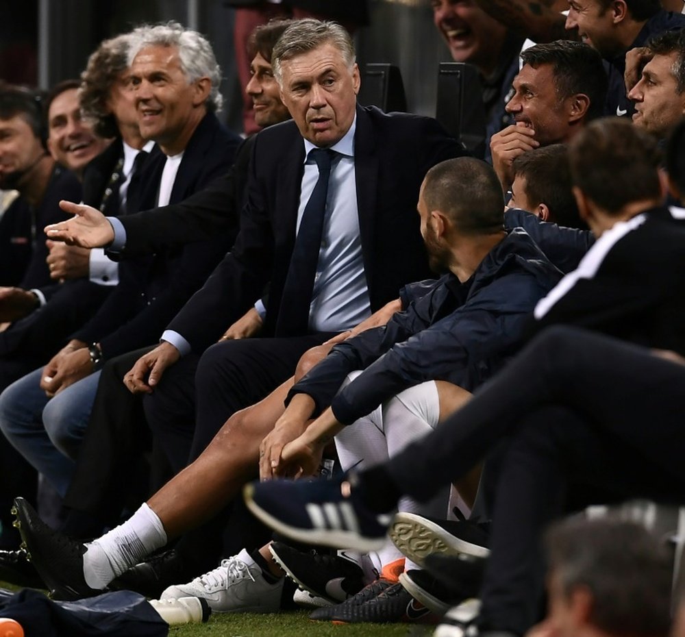 Ancelotti is set to take over at Napoli. AFP