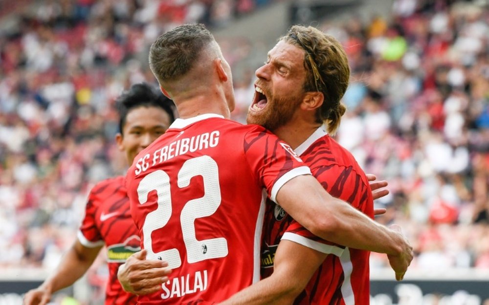 Festival de despedida para el estadio del Freiburg. AFP