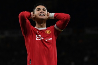 Cristiano Ronaldo cogita sair do United no verão. AFP