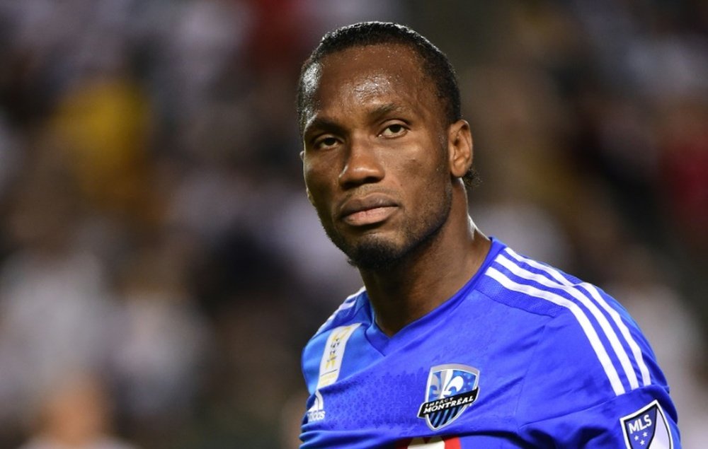 Didier Drogba of the Montreal Impact, pictured on September 12, 2015, has been the subject of intense speculation in recent months following reports linking him to a possible return to Chelsea as a coach