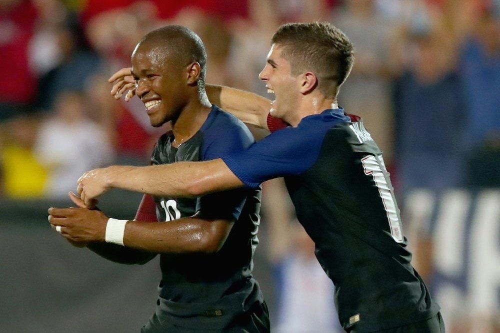 Darlington Nagbe netted his first goal for the American squad in dramatic fashion after becoming a US citizen last September