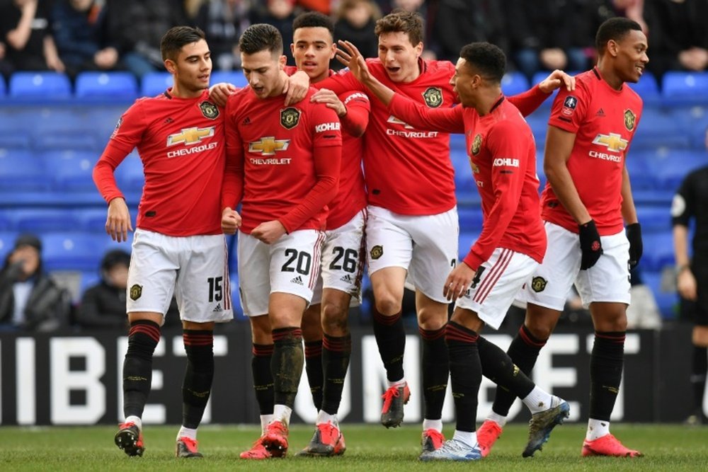 Los 'red devils' pasaron como un ciclón por el campo del Tranmere Rovers. AFP