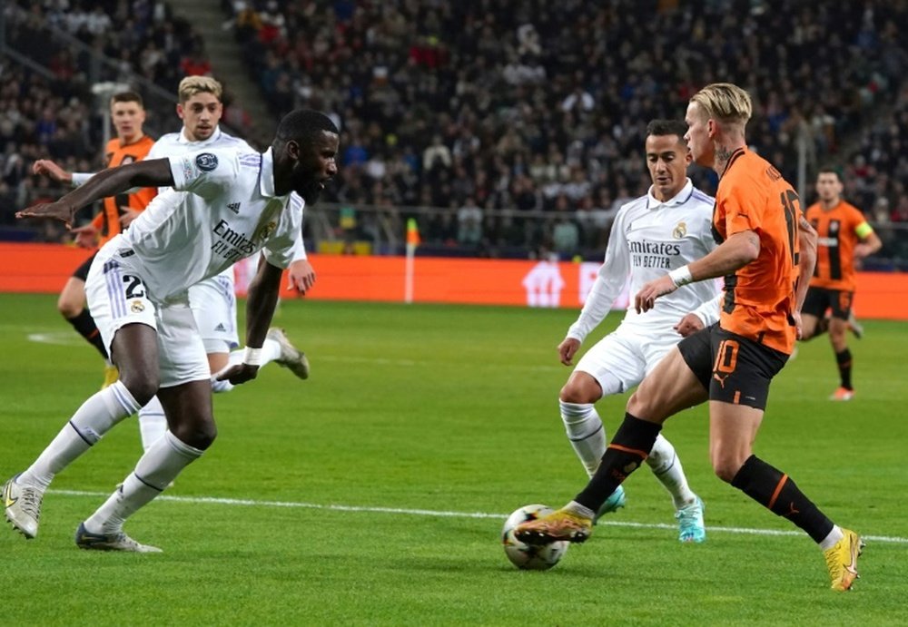 Real Madrid drew with Shakhtar Donetsk in Poland. AFP