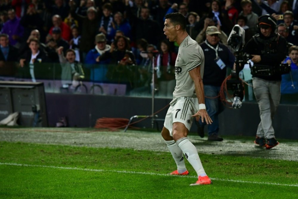 Cristiano Ronaldo scored on his return to the Juventus team. AFP