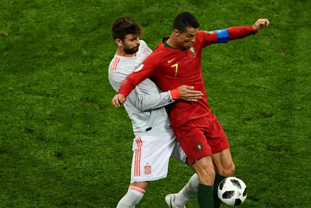 Putin cree que Portugal es una de las mejores del Mundial. AFP