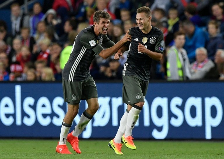 Mueller, Kimmich fire Germany past Norway