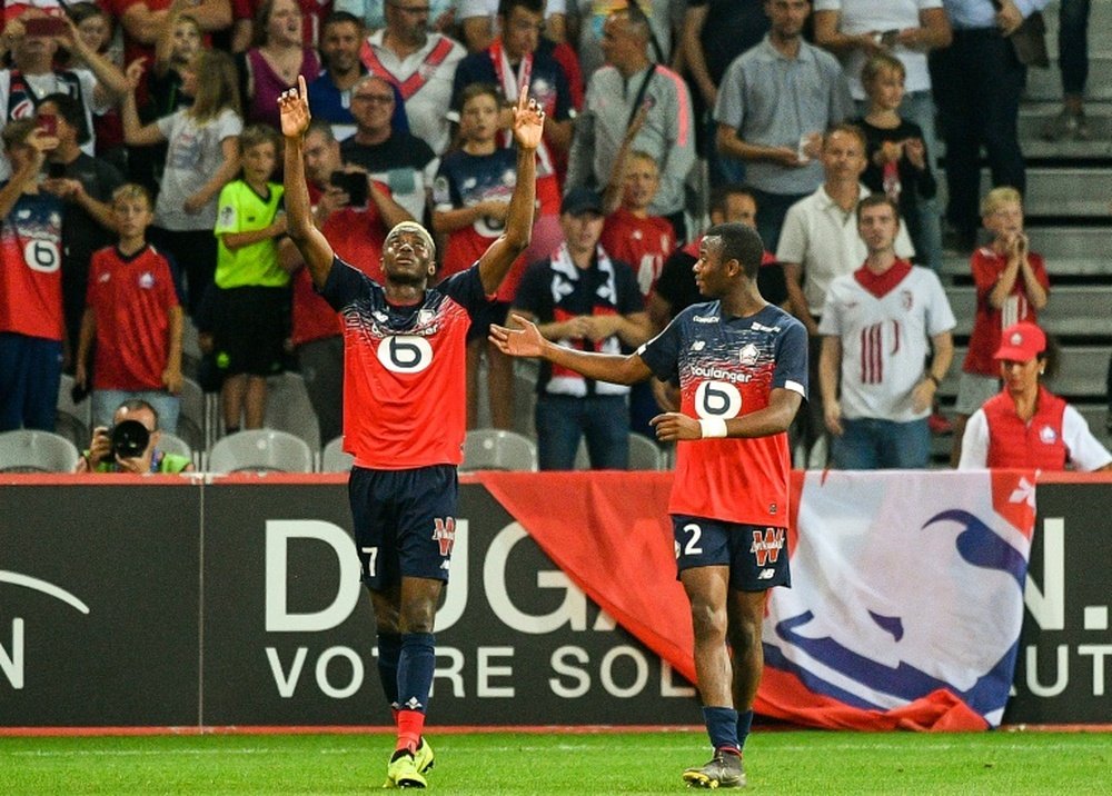 Around 100 Lille fans were arrested due to public order offences. AFP