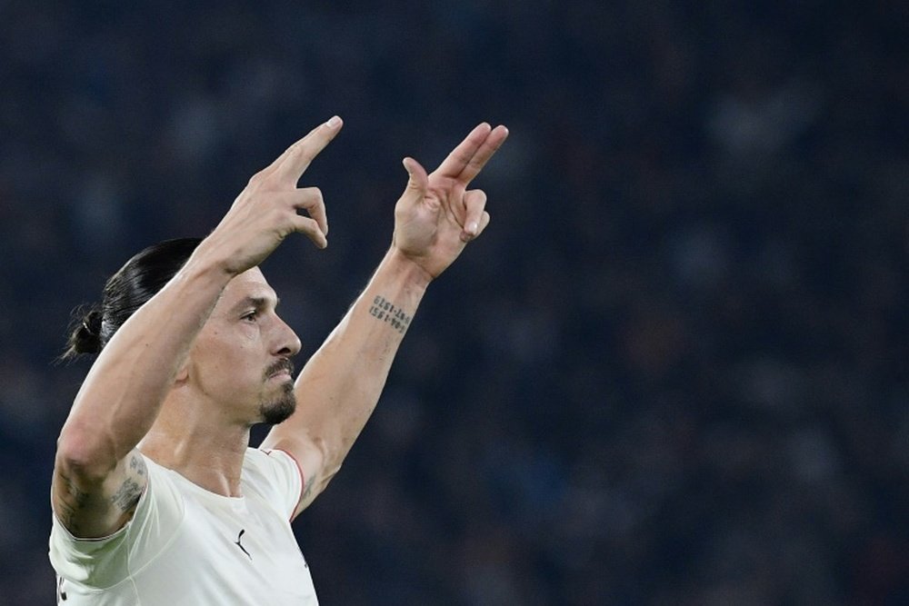 Zlatan Ibrahimovic confía en la victoria. AFP