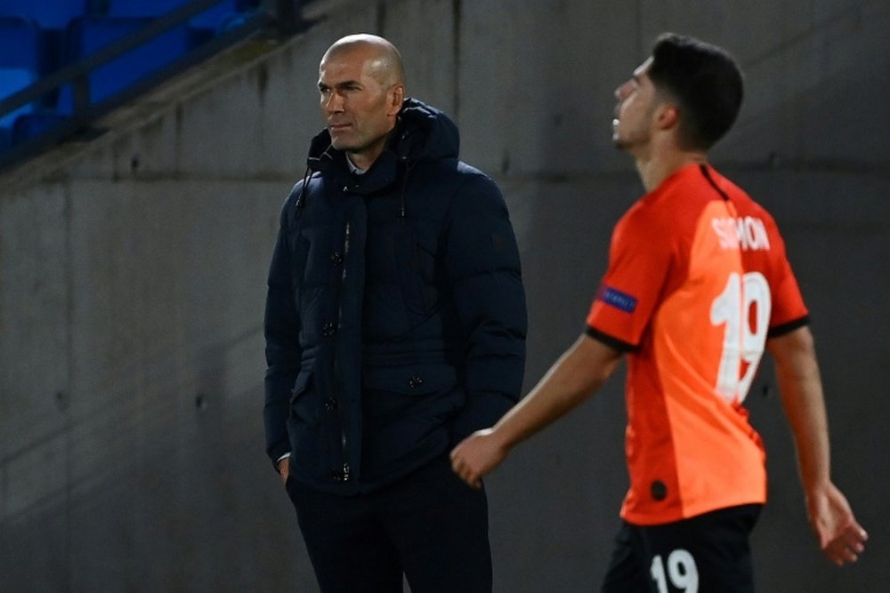 Réaction de Zidane. AFP