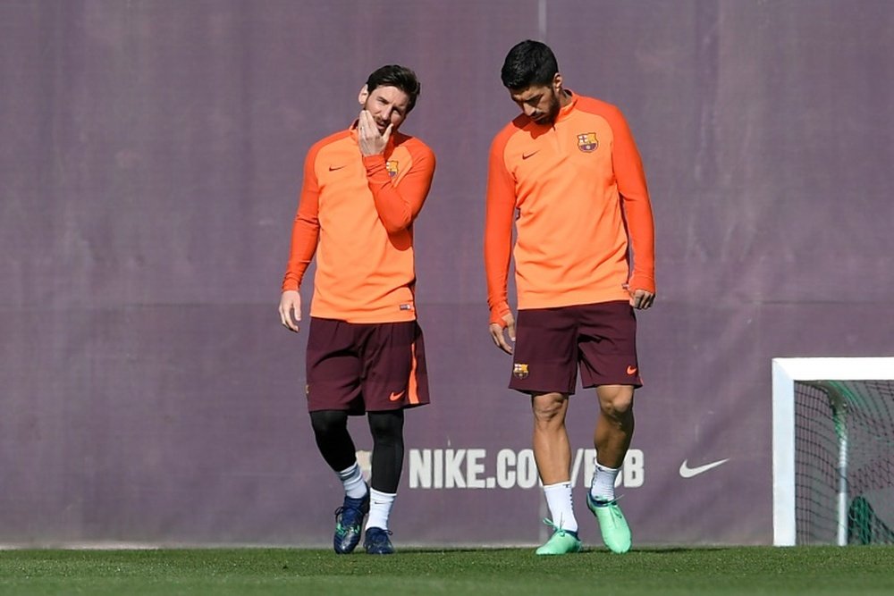 Messi and Suarez are in the top five. AFP