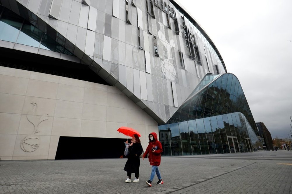 A fire broke out at the Tottenham Hotspur Stadium on Thursday. AFP