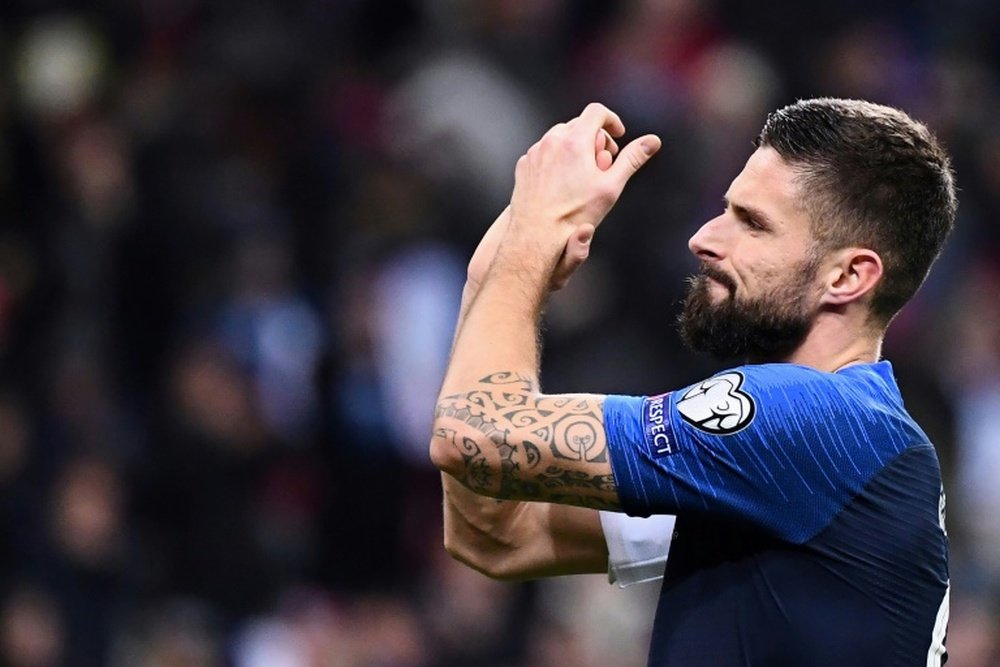 Giroud apparaît sur le radar de l'Atlético Madrid. AFP