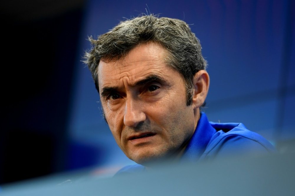 Le tirage de Ligue des Champions n'a pas beaucoup plu à Valverde. AFP