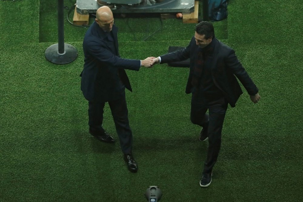 Zidane, seul entraîneur de Liga à avoir plus de titres qu'Emery. AFP