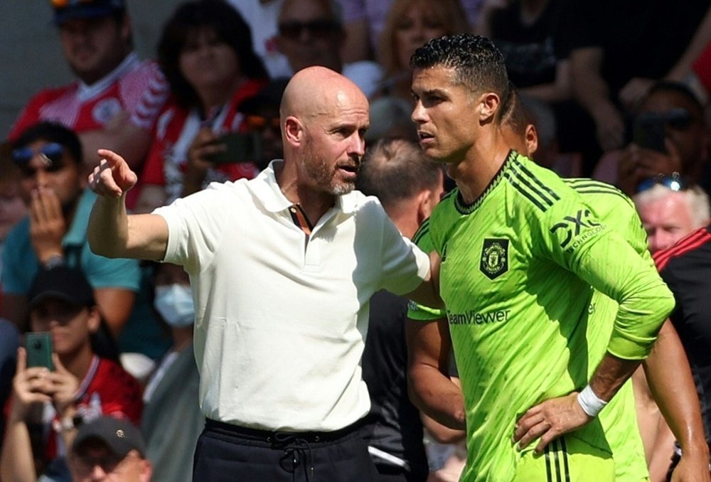 Cristiano Ronaldo has got Ten Hag's approval to leave Man Utd. AFP