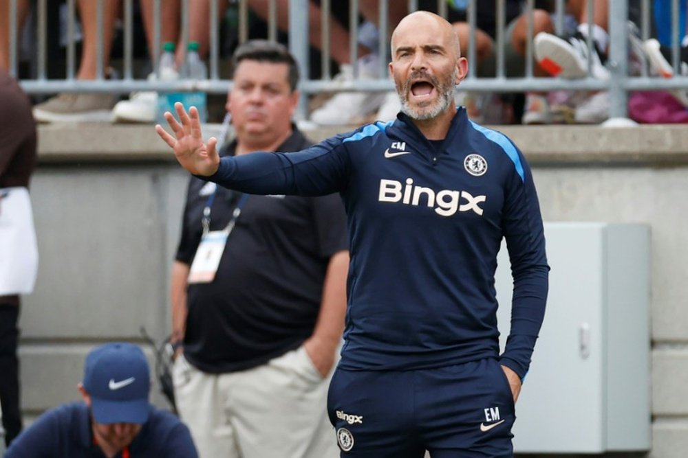 Maresca praised the work of Jadon Sancho and Moises Caicedo. AFP