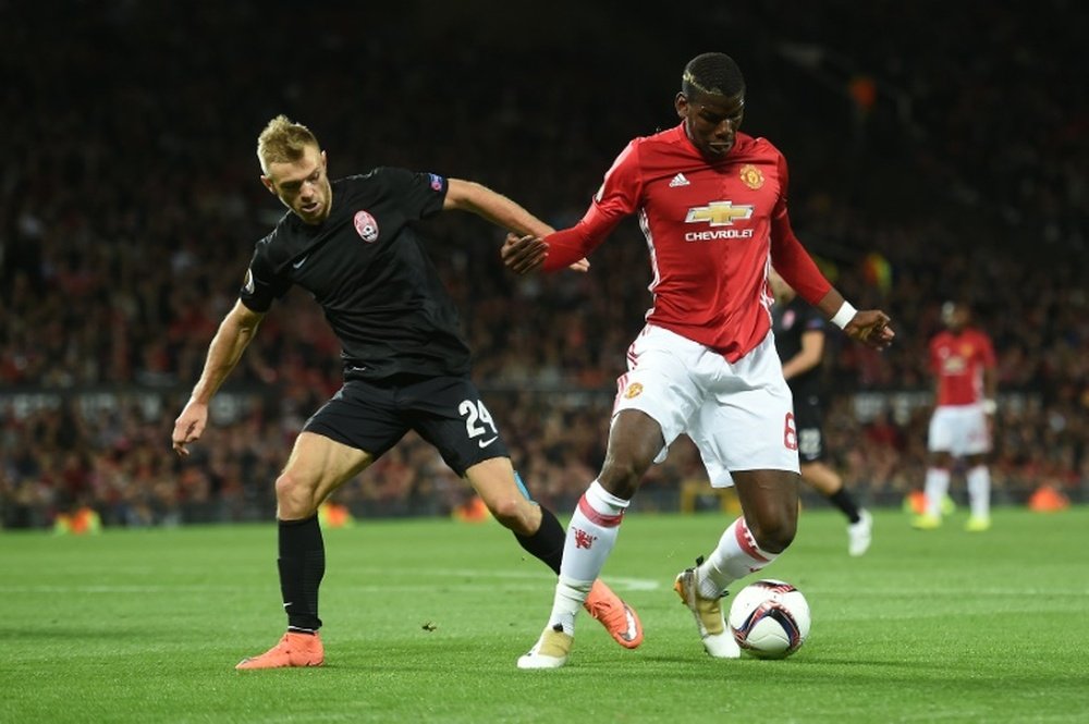 Manchester United beat Zorya 1-0 in the recent Europa League fixture. AFP