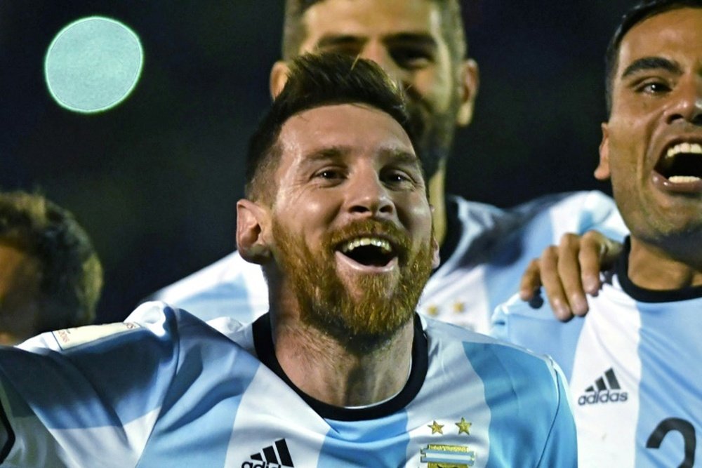 Messi llevó en volandas a Argentina al Mundial. AFP