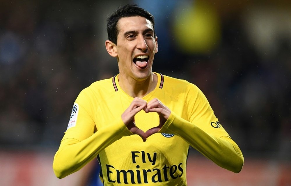 Di Maria impressed ahead of the game against Real Madrid. AFP