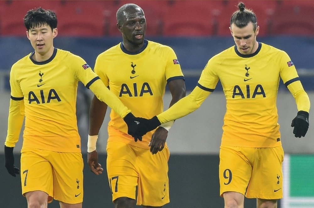 Gareth Bale (R) silenced his critics with a goal v Wolfsberger. AFP