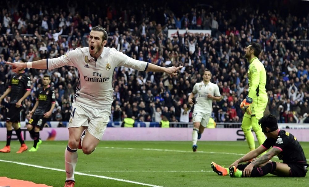 Bale voltou ao terreno de jogo com um grande gol, mas não está a 100%. AFP
