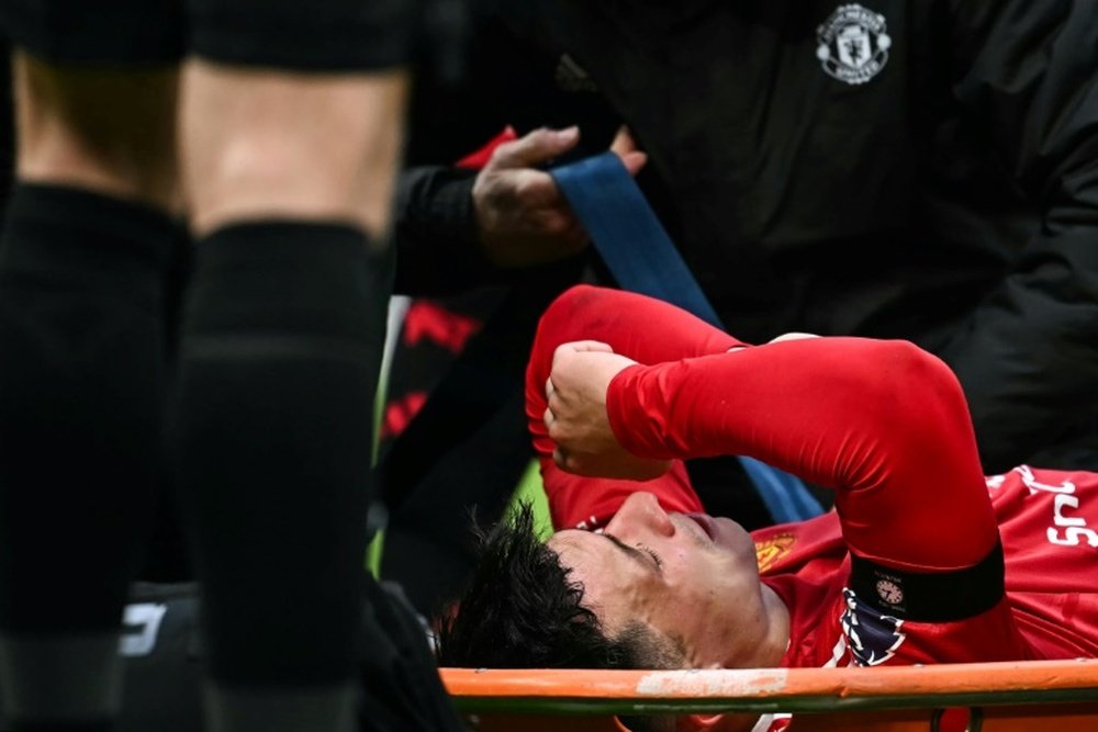 Lisandro Martinez has ruptured his ACL. AFP